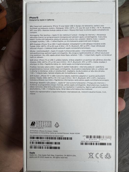 Iphone 15 128 gb idealny stan