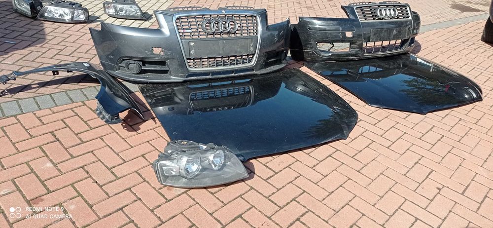 Audi A3 8P lift s-line zderzak przód maska błotnik pas kompletny