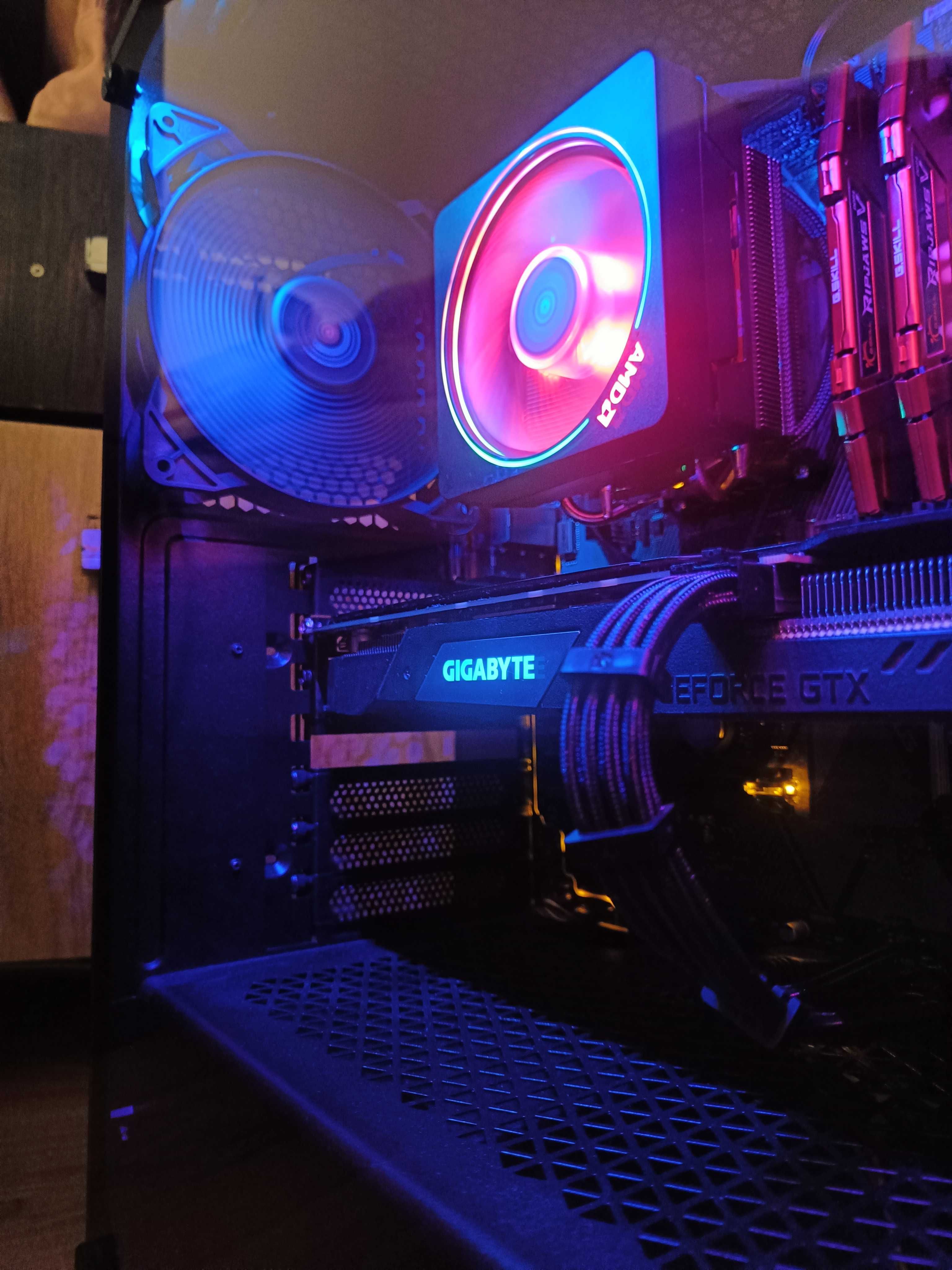 Nowy mocny  Komputer do GAMINGOWY 32GB RAM RYZEN 5 5600X  Dysk SSD