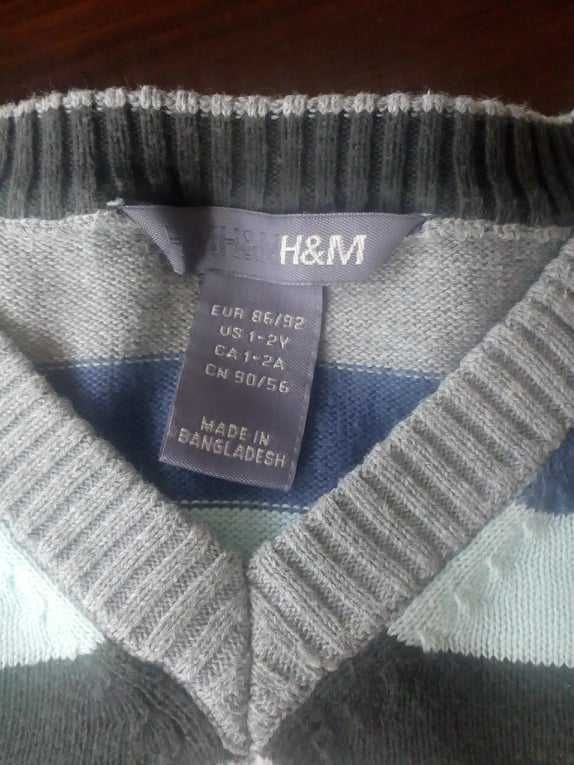 Sweterek chłopięcy,H&M rozm.86/92