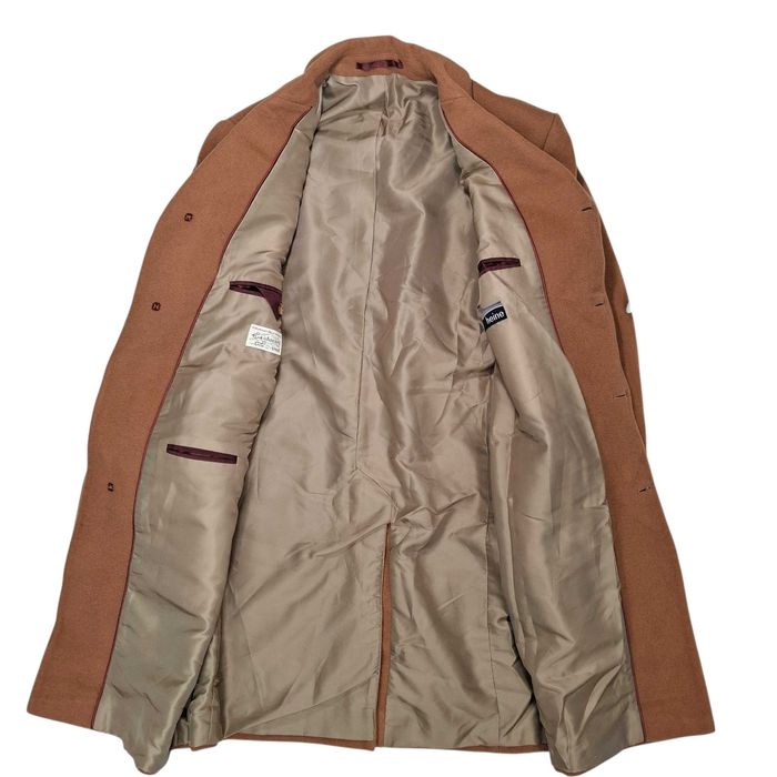 Heine Płaszcz męski Camel Wełna Kaszmir brązowy L XL 50 wełny kaszmiru
