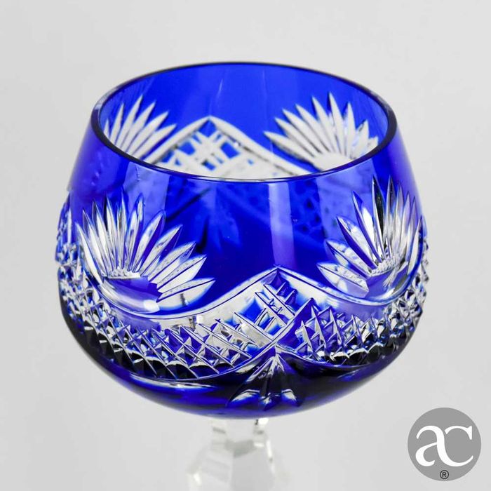 Par de Copos Cristal colorido estilo Saint Lambert