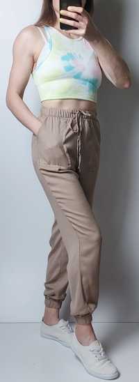 H&M_nowe letnie cienkie spodnie_34/XS L30/32