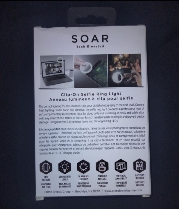 RING LIGHT SOAR lampka do tik toków, zdjęć i filmów