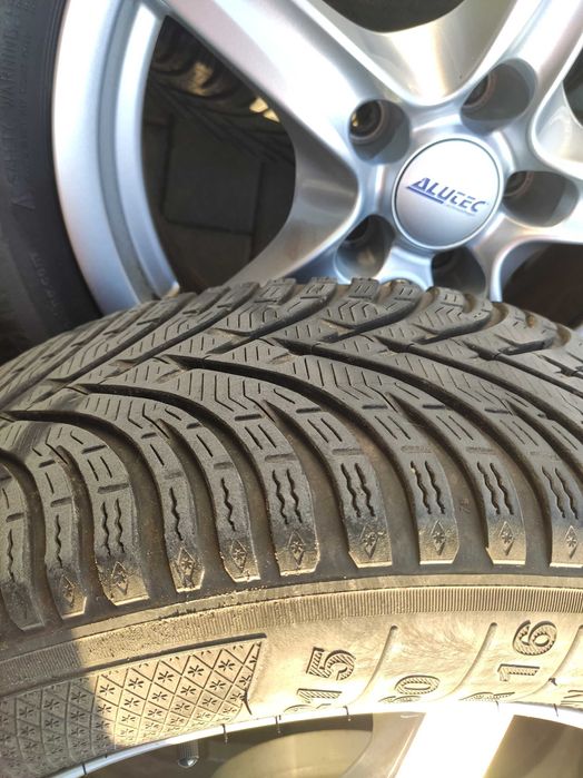 Felgi alufelgi Alutec 5x112 16" VW, Audi, Skoda z oponami zimowymi
