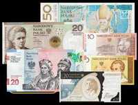 Zestaw Banknotów Kolekcjonerskich i monet
