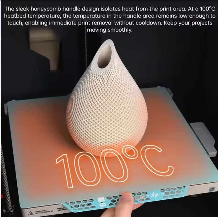 placa de construção (build plate) para impressão 3D BIQU CryoGrip Pro