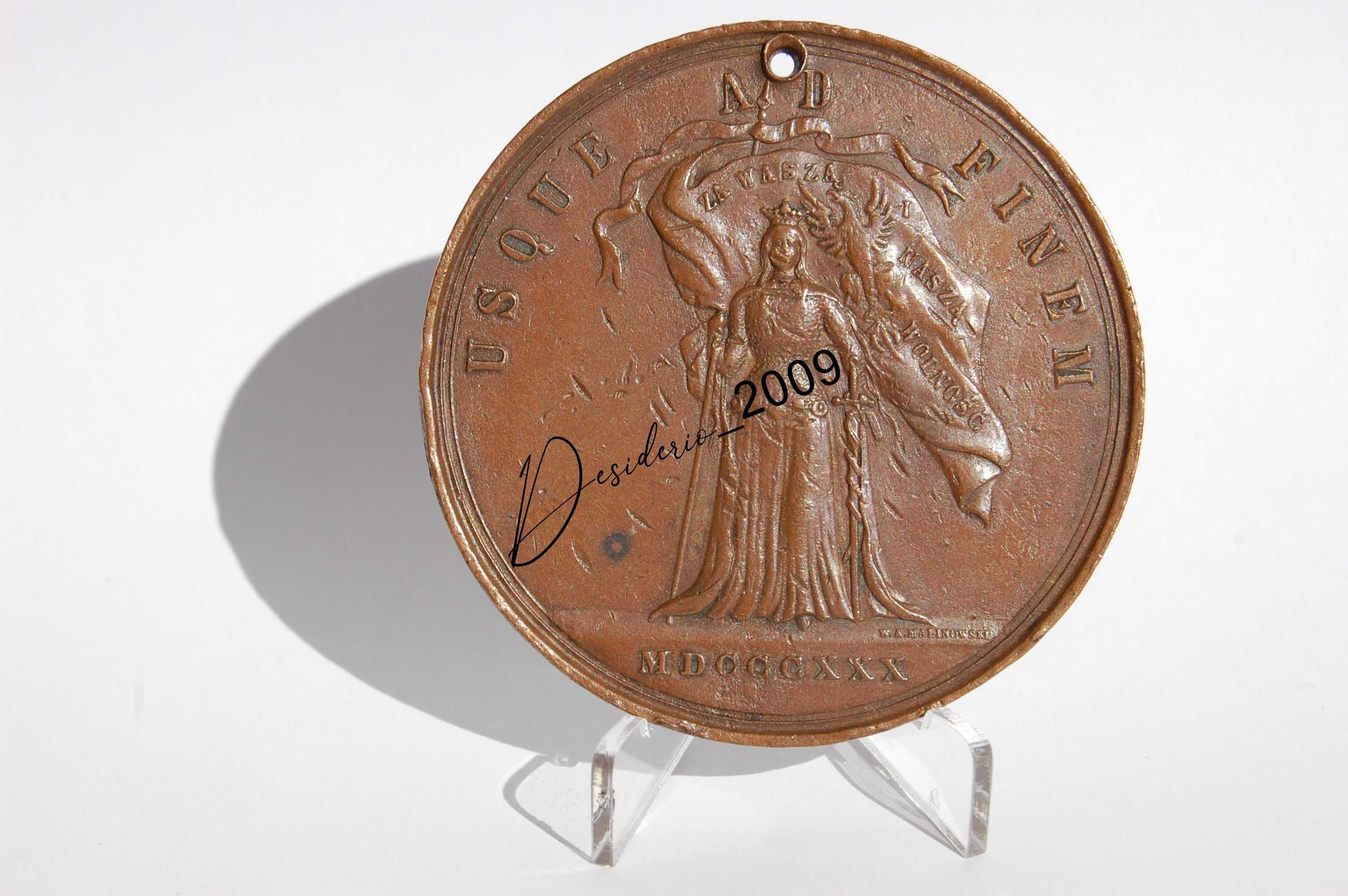 Medal Jubileuszowy 1880 Powstanie Listopadowe