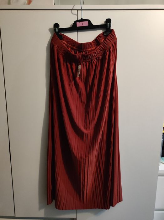 Spódnica długa ruda rdzawa