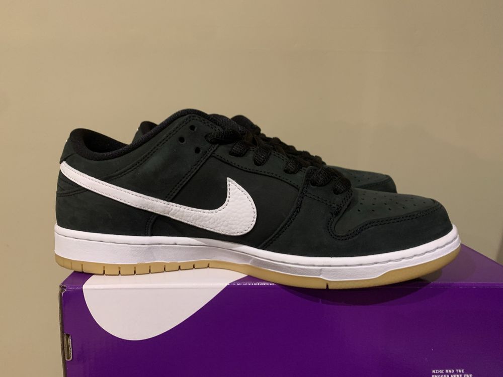 Buty nike dunk low sb black gum