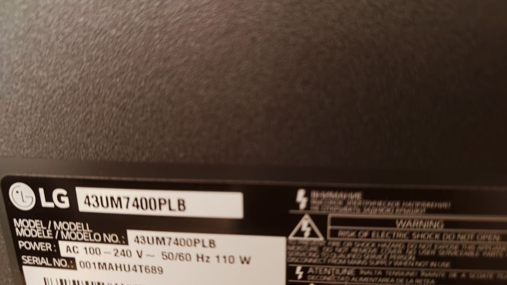 Smart tv 43cale LG z Wi-Fi, 4K, HDR, DVB-T2 hevc, REZERWACJA