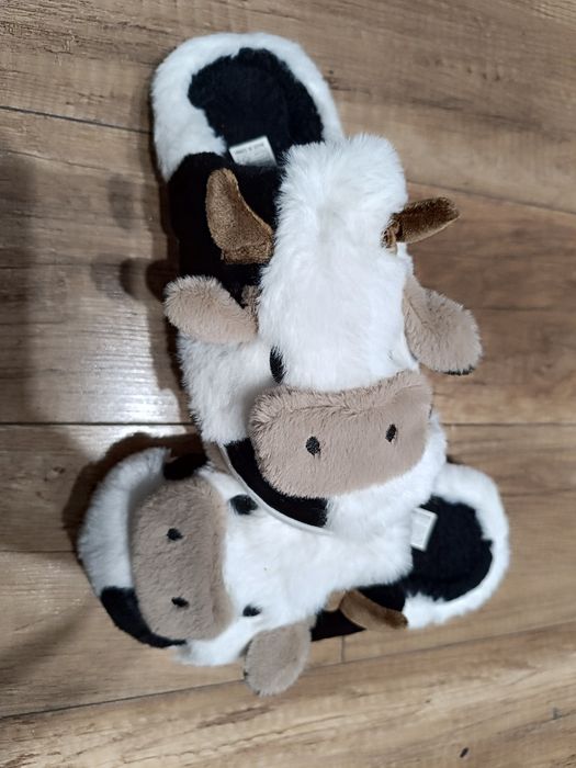 Nowe kapcie papcie Krówki Pluszowe misie