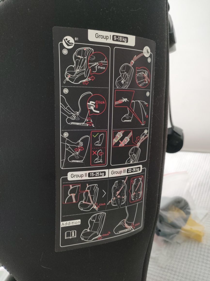 Cadeirinha universal Pegasus plus isofiix 1/2/3 de Giordani