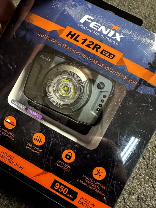 latarka czołowa fenix 500lm wodoodporna hl12r nowa