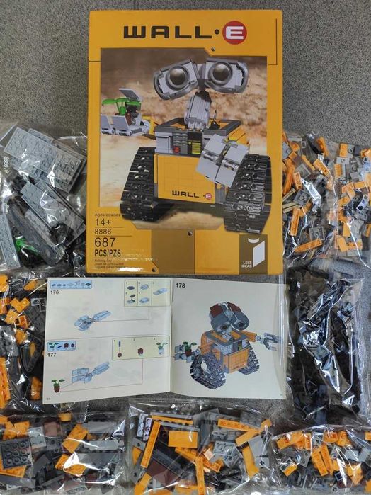 Конструктор ‼️В КОРОБЦІ‼️Disney WALL-E‼️НОВИЙ‼️ВОЛЛ-І на 687 деталей