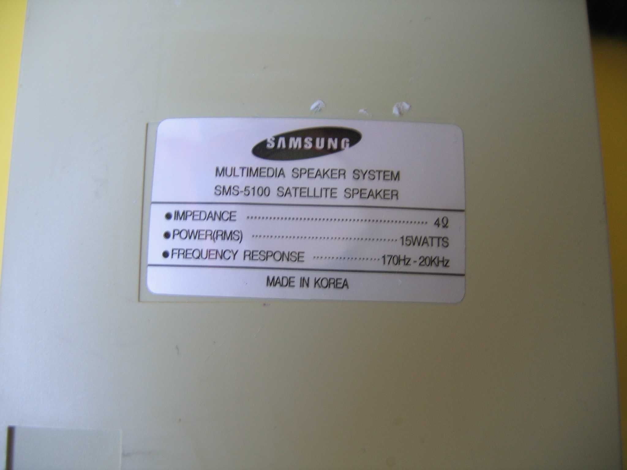 Głośniki SAMSUNG do komputera SMS-5100 15 WATTS