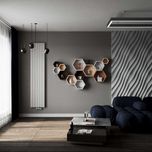 Вертикальний дизайнерський радіатор Zehnder Roda 1800x296, знижка -25%