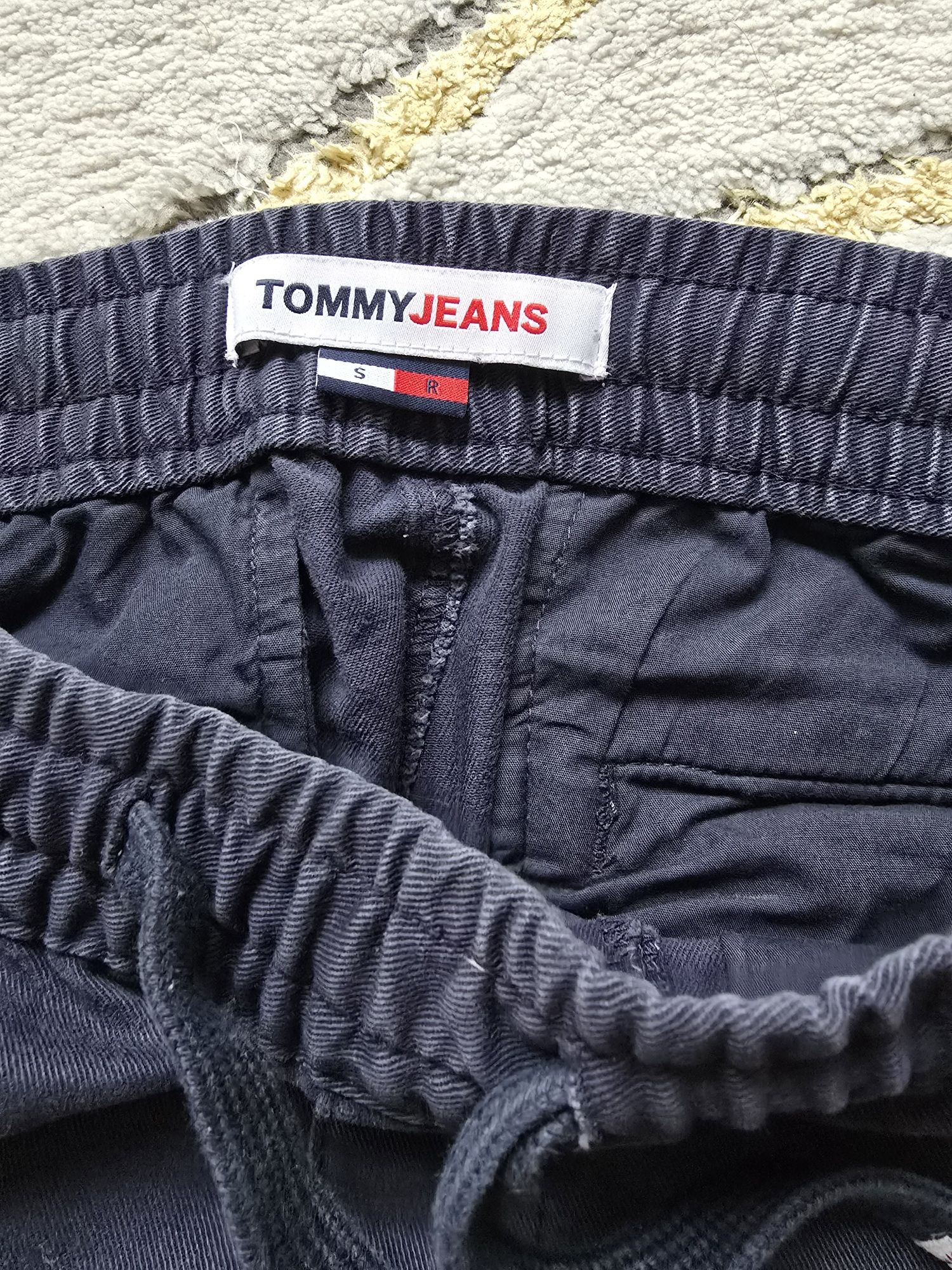 Spodnie joggery Tommy Hilfiger granatowe, rozmiar S