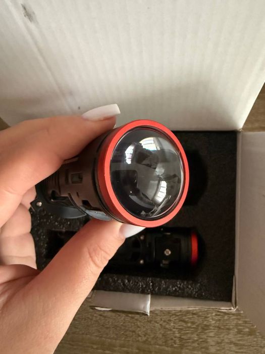 Міні LED лінзи AILEO H4 6000К 45–67Вт, з шторкою на дальнє світло