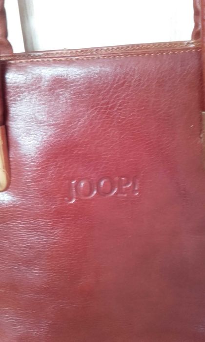 Torebka damska skórzana firmy Joop, brązowa