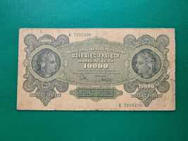 Sprzedam banknot 10000 Marek Polskich 1922r, seria E, okazja