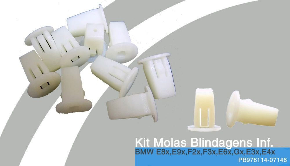 Kit Molas Fixação Blindagem Motor,cave roda BMW