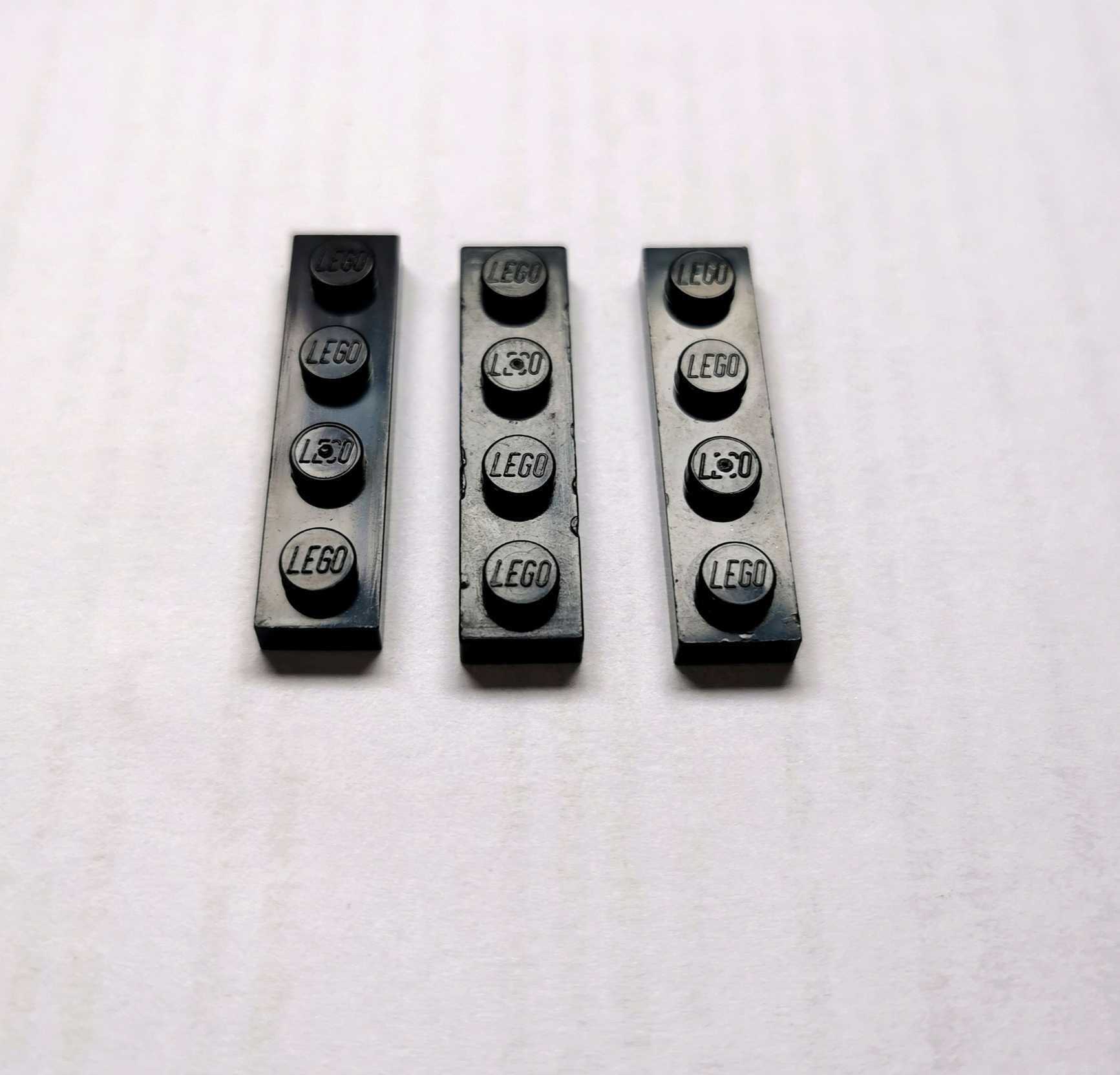 LEGO Płytka Plate 1x4 Czarny Black 3710