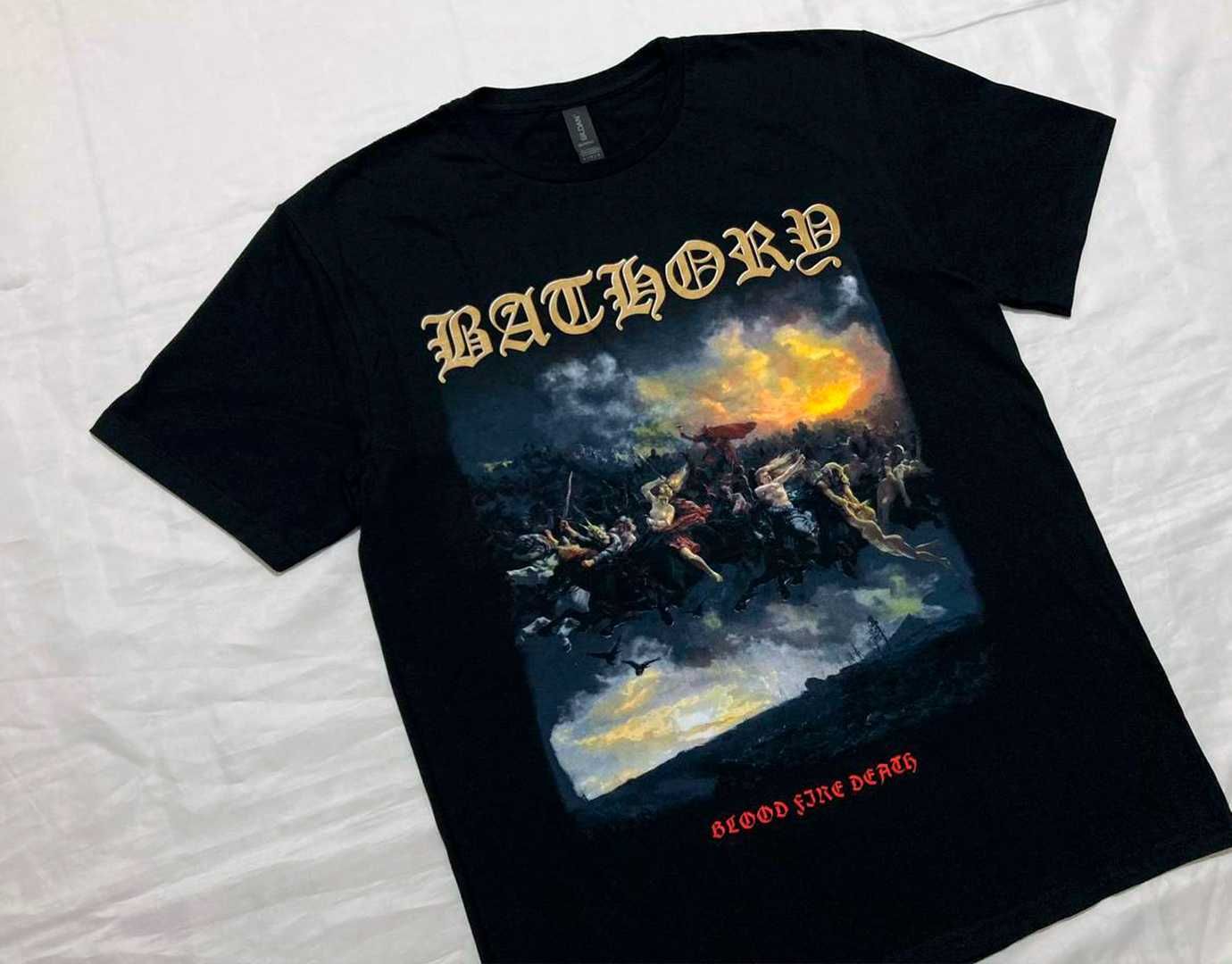 Футболка / мерч Bathory - Blood Fire Death -  S ,M , L , XL , XXL