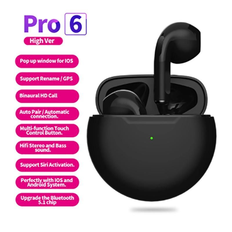 Nowe TWS AIR PRO 6 ! Słuchawki bezprzewodowe Bluetooth.