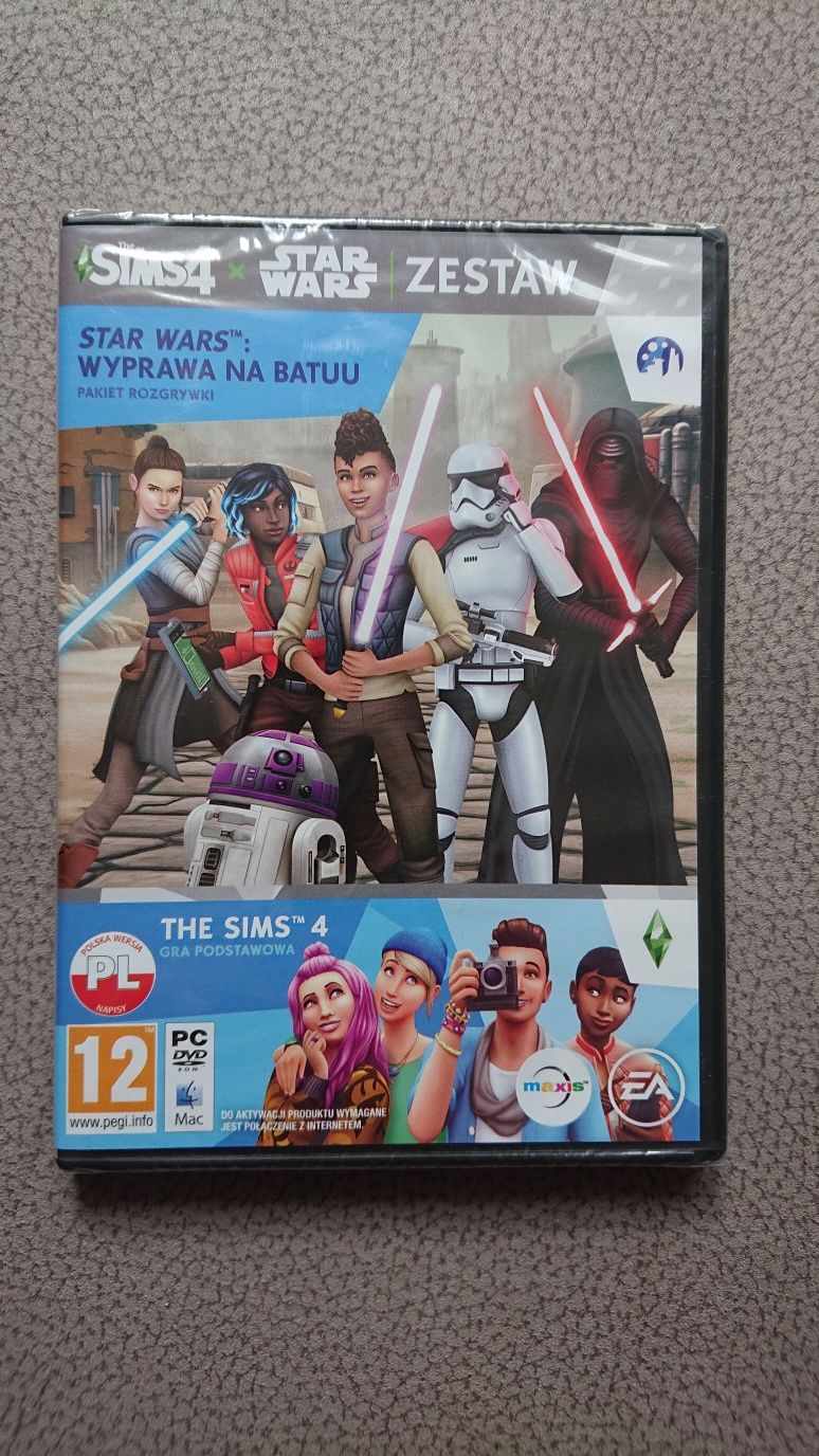 The Sims 4 z dodatkiem Star Wars Wyprawa na Batuu nowa w folii PC PL