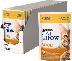 Вологий корм для котів Cat Chow Purina Кет Чау, 85г