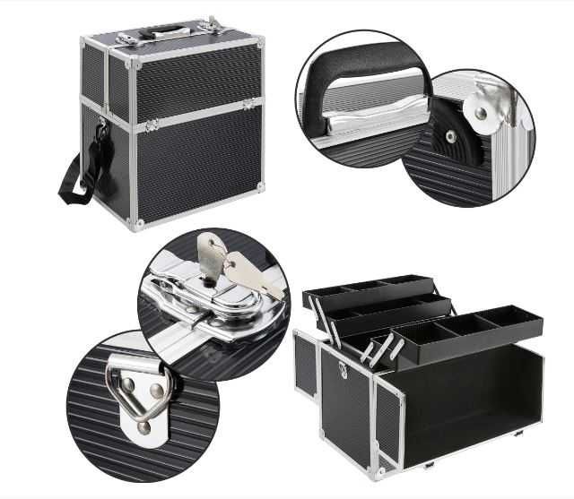 Kuferek kosmetyczny 26L aluminium AREBOS