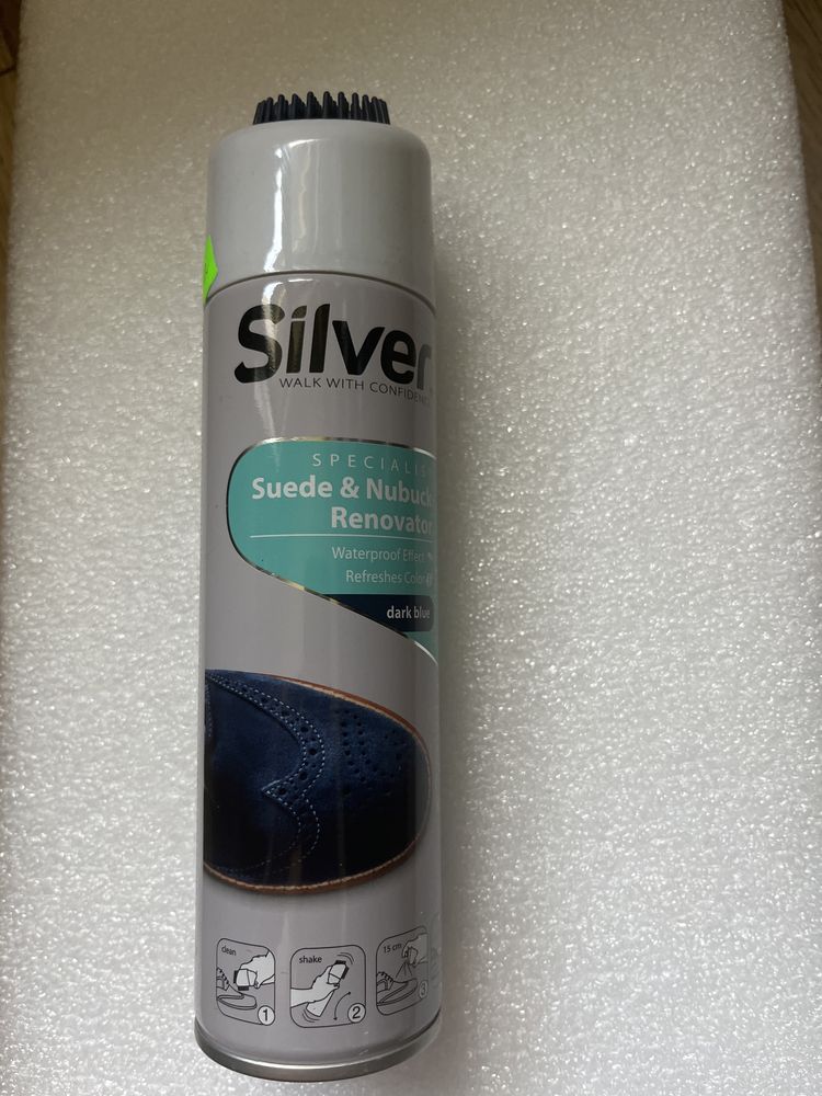 Silver Spray do nubuku i zamszu 250ml brąz, granat, bezbarwny