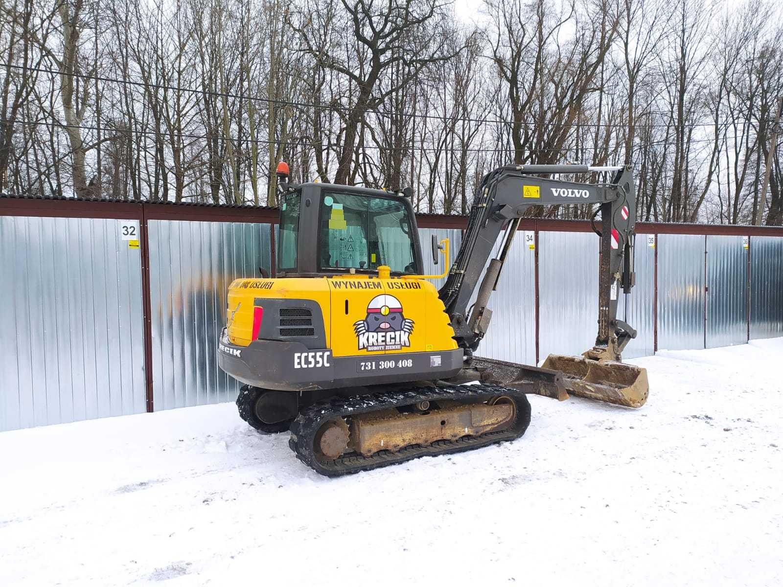 koparka gąsienicowa  VOLVO ec55c