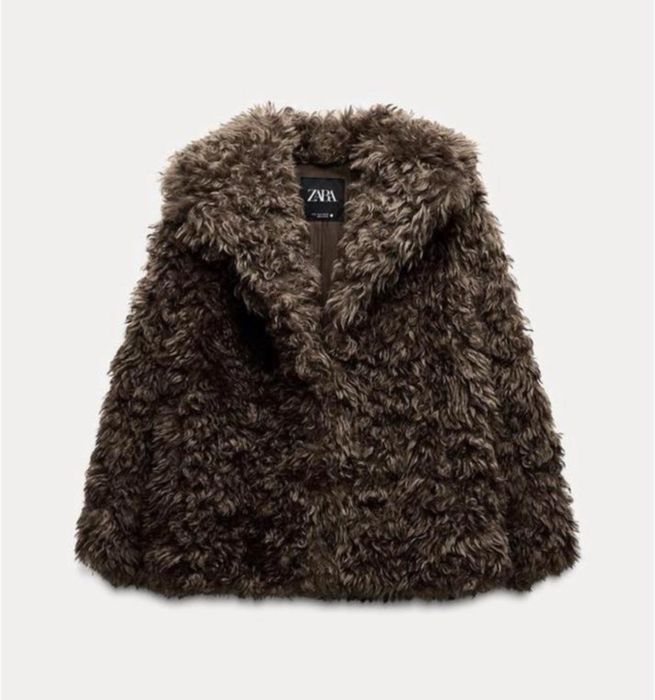 Шуба жіночка екохутро екошуба Zara M коричнева