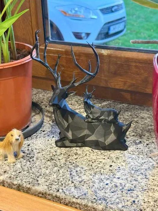 Figurka Renifer Jeleń Bożonarodzeniowy Ozdoba Świąteczna