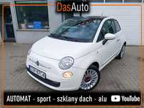 Fiat 500 AUTOMAT - pół skóry - szklany dach - bezwypadkowy - z Niemiec - FILM