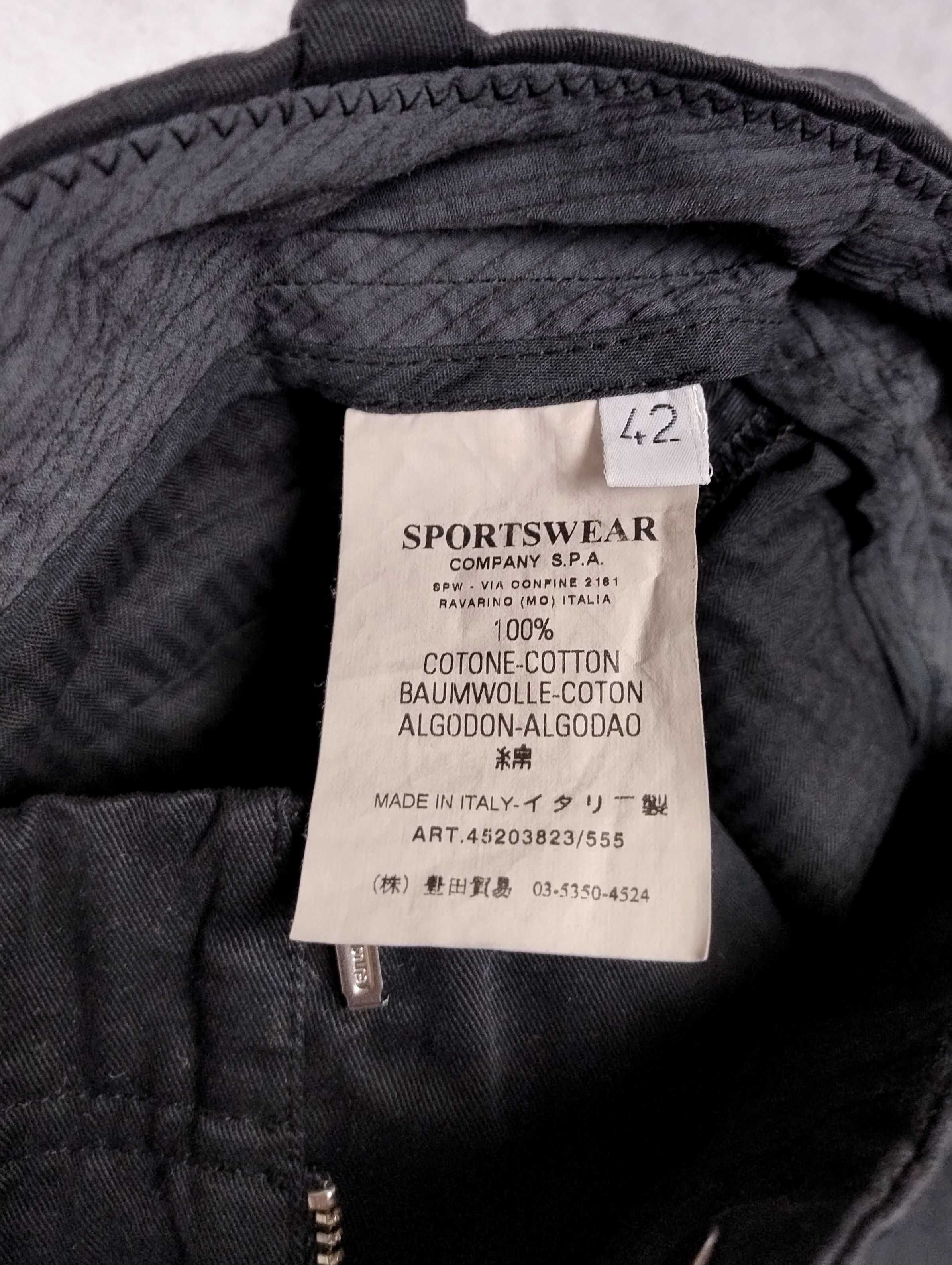 C.P. Company – czarne spodnie chino Made in Italy quiet luxury W28 S