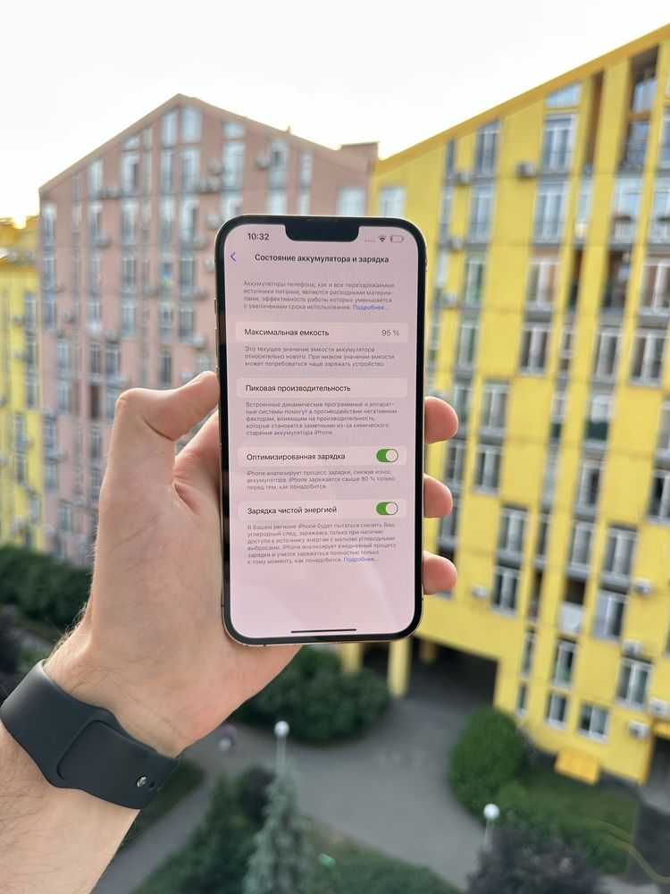 95% Аккум Идеал iPhone 13 Pro Max 128Gb Gold Neverlock Айфон про мах