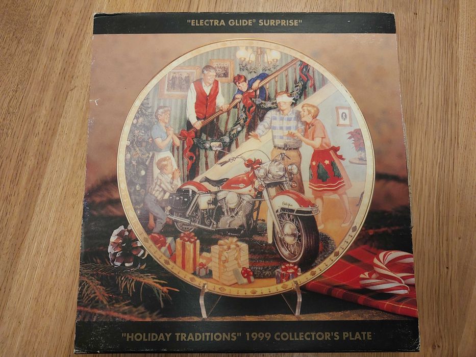 Harley Davidson Prezent Talerz Kolekcja Unikat Electra Glide 1999