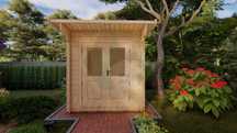 Abrigo em madeira "Edith 3×3m, 28mm"