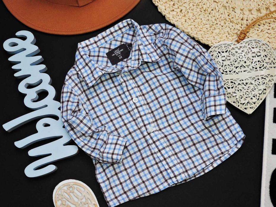 H&M - koszula krateczka elegancik r 74