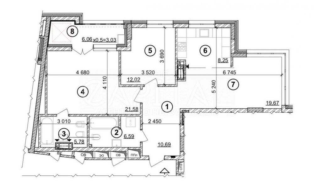 Продаж Квартира 89м2 ЖК Crystal Park Tower Крістал Парк Тауер Святошин