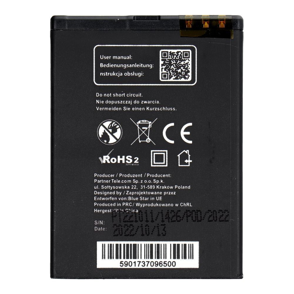 BLUE STAR bateria do NOKIA N97 Mini / E5 / E7-00 / N8 950 mAh