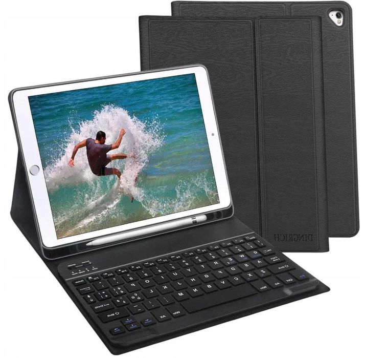 DINGRICH Magnetyczne Etui z Klawiaturą Bluetooth do iPad 9,7ʺ / 10,5ʺ
