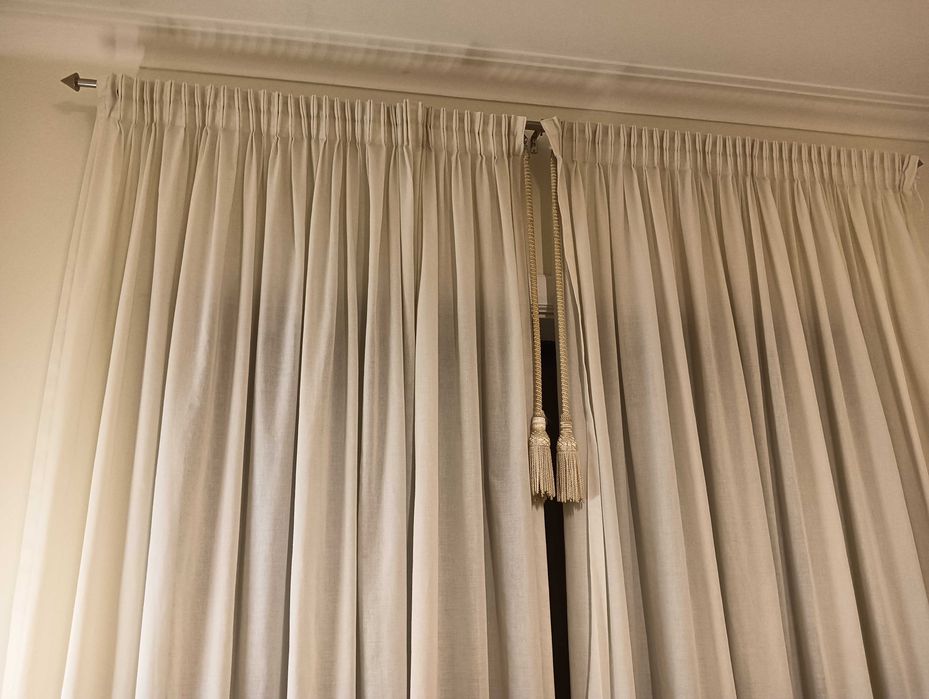 Cortinados de algodão