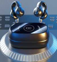 Słuchawki bezprzewodowe bluetooth wisienki klipsy powerbank