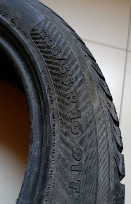 Пара шин б/у 205/55R16 91T Nokian W+