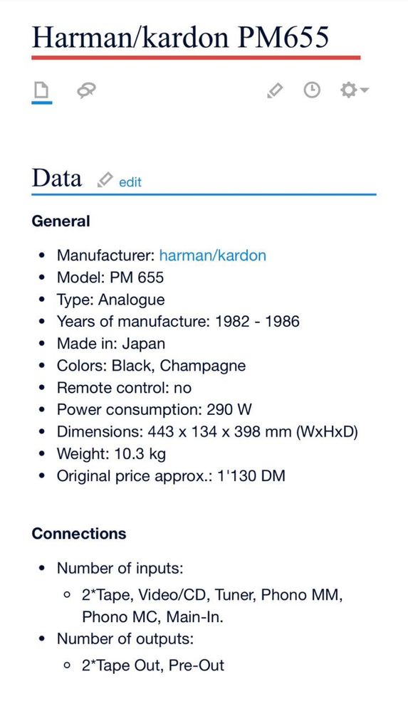 Усилитель Harman/cardon PM 655