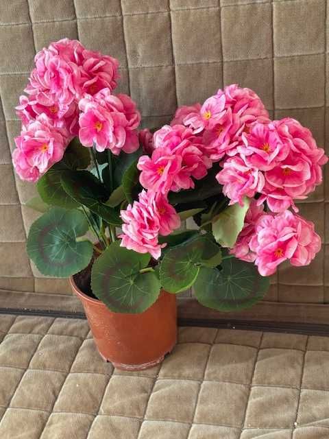 Pelargonia sztuczna różowa